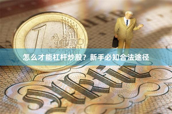 怎么才能杠杆炒股?新手必知合法途径